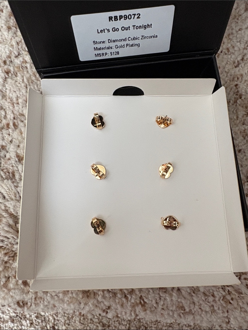 NWOT Bomb Party study earrings - Picture 3 of 5